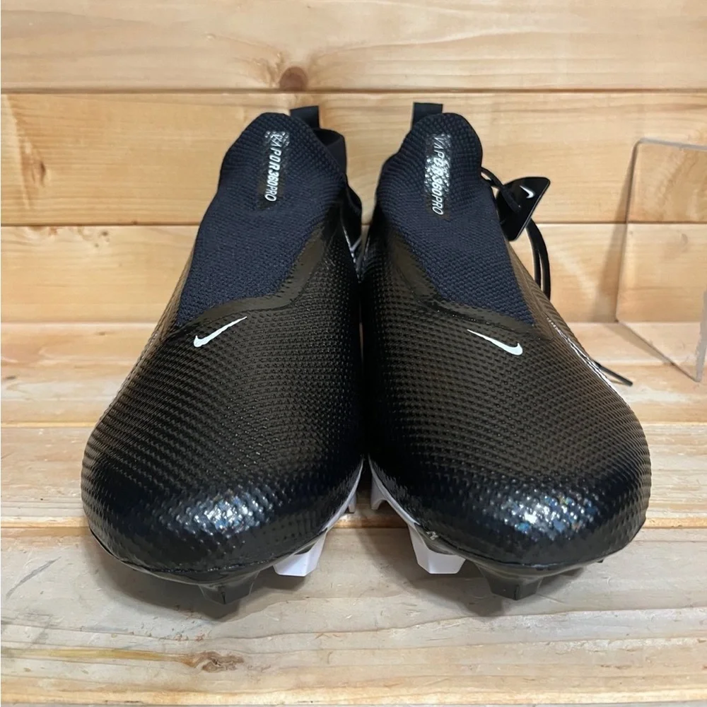 Nike Vapor Edge Pro 360 Black White Football Cleats Men's AO8277-001 size 15 - Picture 3 of 7